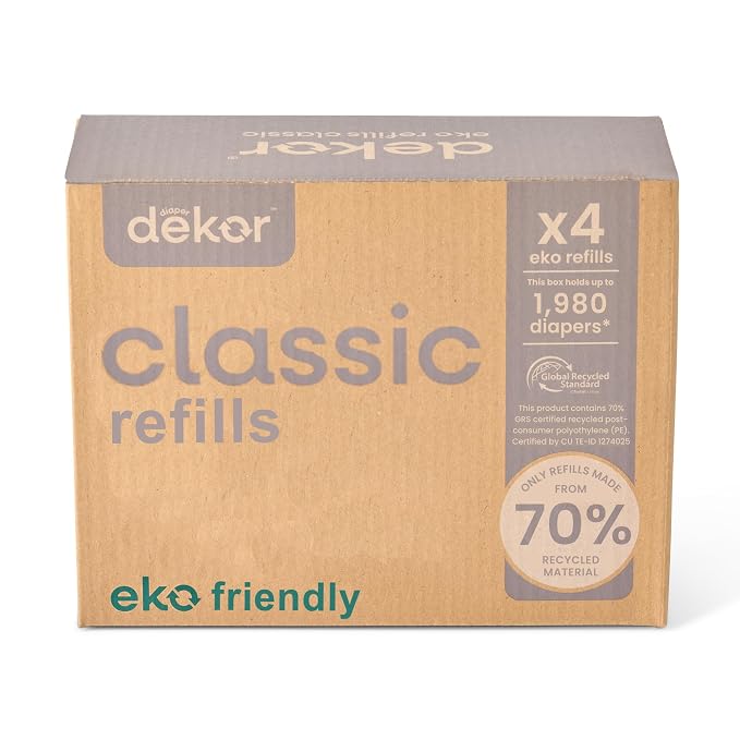 Diaper Dekor CLASSIC Diaper Pail Refills, Exclusive End-of-Liner Marking by DiaperDekor
