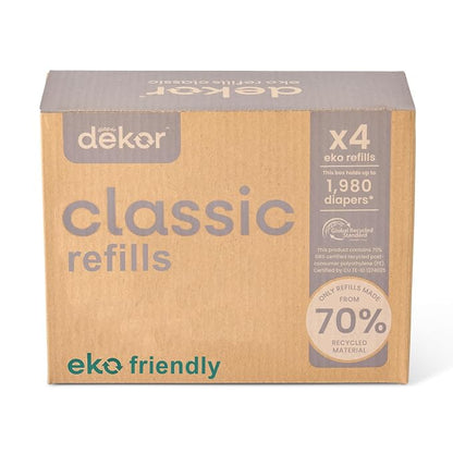 Diaper Dekor CLASSIC Diaper Pail Refills, Exclusive End-of-Liner Marking by DiaperDekor