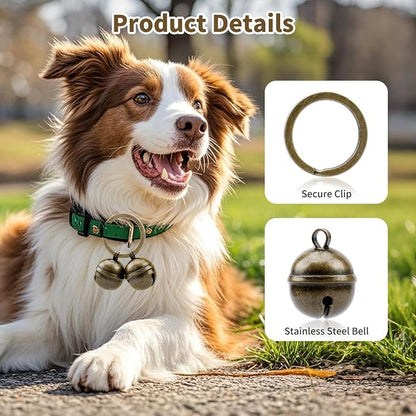 Dog Collar Bells, 2 Pack Extra Loud Dog & Cat Bells - Image 2