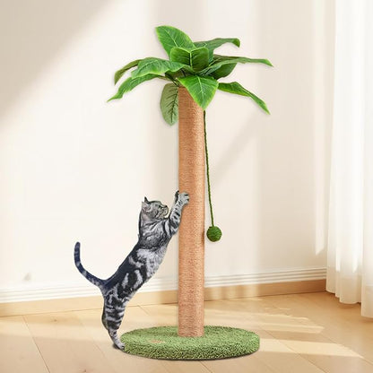 Meowoou Cat Scratching Post 33 Inch Tall Cat Scratcher - Image 6
