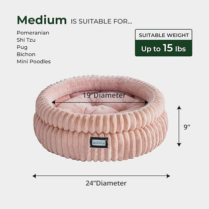 BALANCE Cat Bed Kitten Bed, Washable Round Cat Beds - Image 5