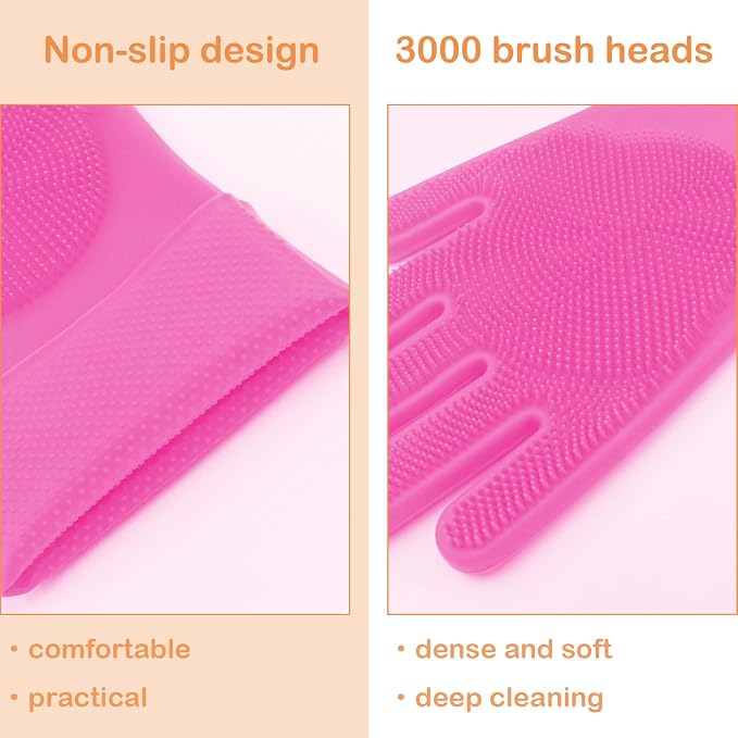 Pet Grooming Gloves, Dog Bathing Gloves - Image 3