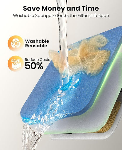 oneisall 8Set Filters for for PW07SAU 10L/2.64Gal Stainless Steel Dog Water - Image 3