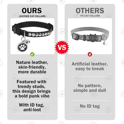 Leather Personalized Breakaway Cat Collar - Image 8