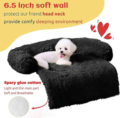 HachiKitty Dog Sofa Bed, Plush Couch Cover - Image 2