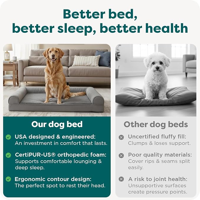 Furhaven Orthopedic Dog Bed for Large/Medium Dogs w/ Removable Bolsters & - Image 7