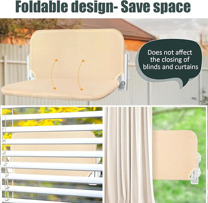 Sunhoo Cat Window Hammock Perch Cordless Perches Window Sill Seat Bed Foldable - Image 2