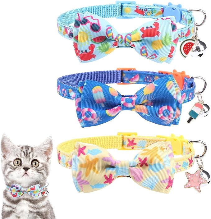 KOOLTAIL Breakaway Cat Collars for Boy Cats by KOOLTAIL
