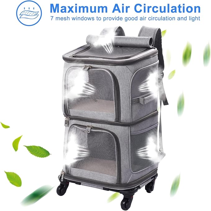 Double Pet Carrier Backpack - Image 3