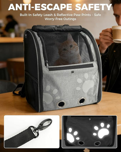 Cat Carrier Backpacks for Kitty Small Dog up to 15 lbs, Lightweight and - Image 5