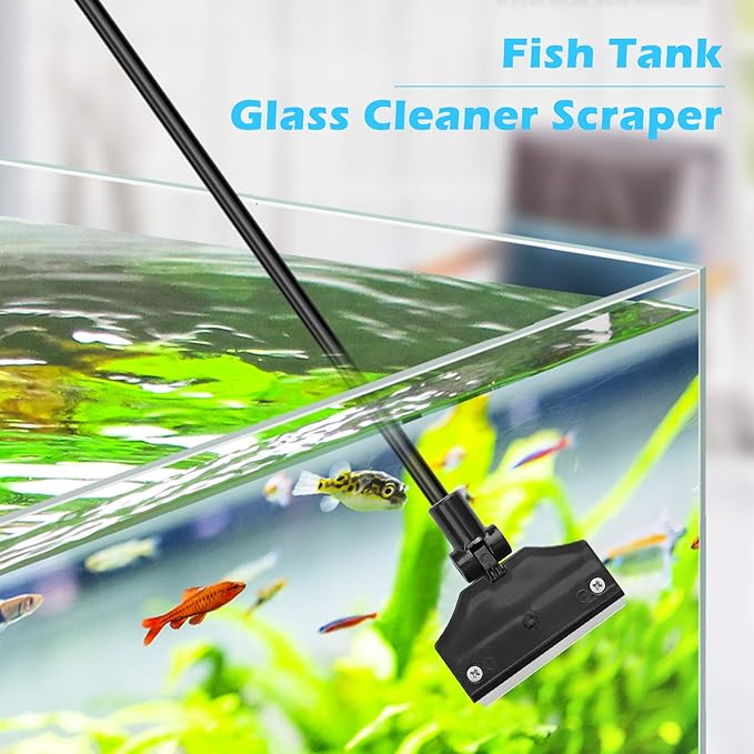 Aquarium Algae Scraper, Aquarium Glass Cleaner, Fish Tank Cleaner, Aquarium - Image 2