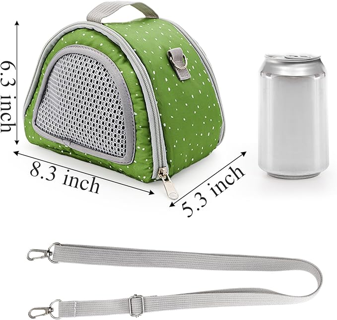 Coloch Hamster Carrier Bag, Small Pet Outgoing Travel Pouch Breathable Guinea - Image 2