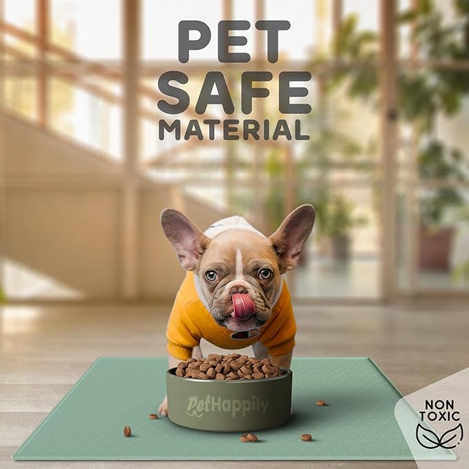 Dog Food Mat - 24x15 Raised Edges Dogs Mat - Image 3