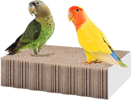KATUMO Parrot Toys, 7 Inch Conure Shredder Foraging Toys Bird Perch Stand by KATUMO