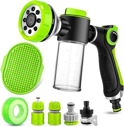 Dog Washing Hose Attachment, 8-in-1 Sprayer Mode Garden Hose Nozzle by YCCOKJJ