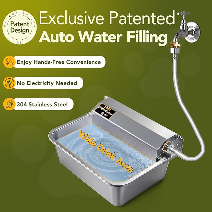 Automatic Water Dispenser for Dogs 2 Gallons, 304 Stainless Steel Dog Water - Image 5