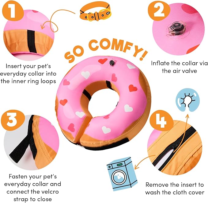 BENCMATE Inflatable Dog Cone Collar Alternative, Soft Dog Cone - Image 2