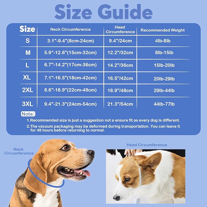 IDOMIK Dog Recovery Collar, Waterproof Soft Dog Cone After Surgery, Comfy - Image 2