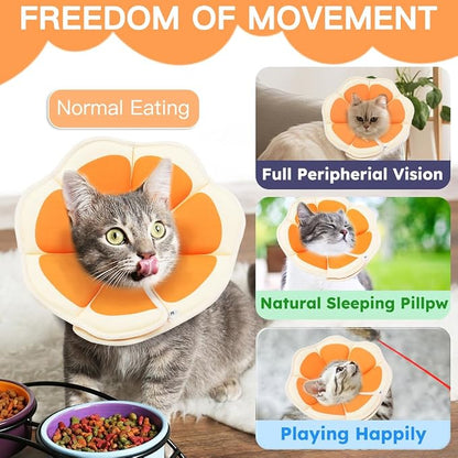 Cat Cone Collar Soft, Waterproof Cat Recovery Collar After Surgery, Adjustable - Image 4