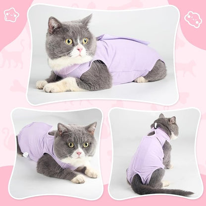 Cat Recovery Suit for Abdominal Wounds or Skin Diseases, Cat Onesie for Cats - Image 5