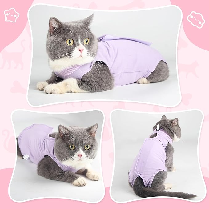 Cat Recovery Suit for Abdominal Wounds or Skin Diseases, Cat Onesie for Cats - Image 5