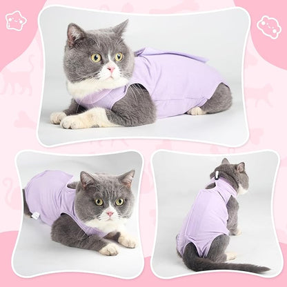 Cat Recovery Suit for Abdominal Wounds or Skin Diseases, Cat Onesie for Cats - Image 5