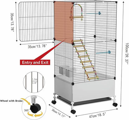 Big Flight Bird Cage, Wide Birdcage - Image 3