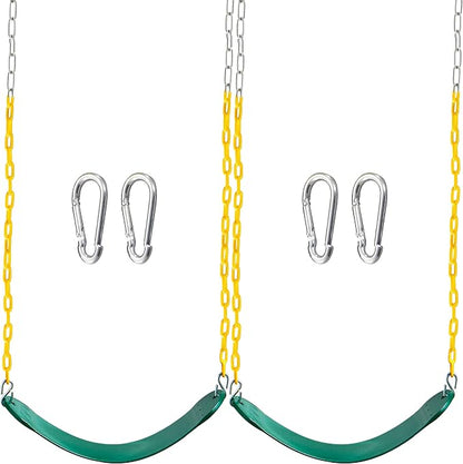 TURFEE 2 Pack Green Swing Seats Heavy Duty by Turfee