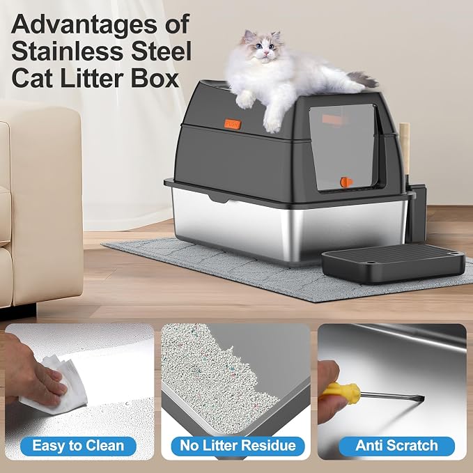 Stainless Steel Litter Box - Image 7