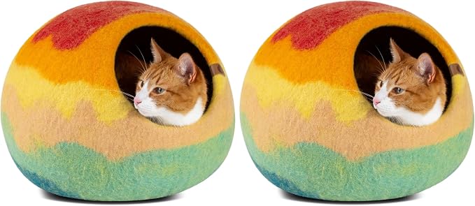 MEOWFIA Cat Cave – Premium Felt Cat Bed by MEOWFIA