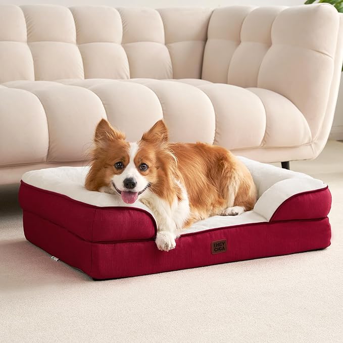 EHEYCIGA Orthopedic Dog Bed for Medium Dogs, Waterproof Memory Foam Medium Dog - Image 9