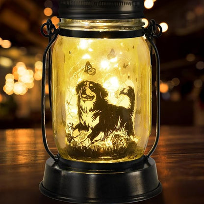 Bernese Mountain Dog Gifts for Women/Men Bernese Mountain Solar Lanterns by kyoryuger