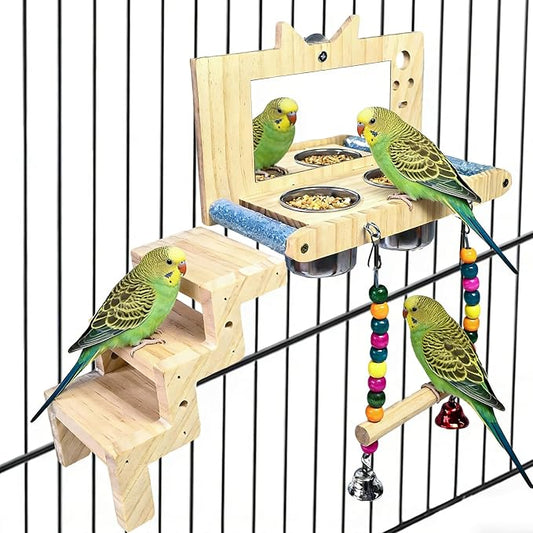kathson Bird Perches Cage Toys by kathson