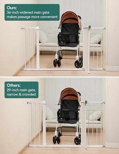 Babelio 36-57" Extra Wide Baby/Dog Gate, Auto Close - Image 3