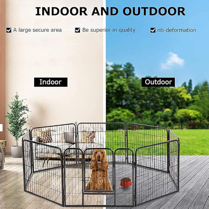 BestPet | Dog Playpen | 32 Inch, 8 Panels | Heavy Duty Metal Pet Exercise Pen | - Image 6