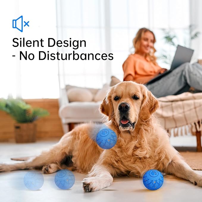 Interactive Dog Ball, Automatic Moving, Bouncing and Rotating, Silent Foam - Image 5