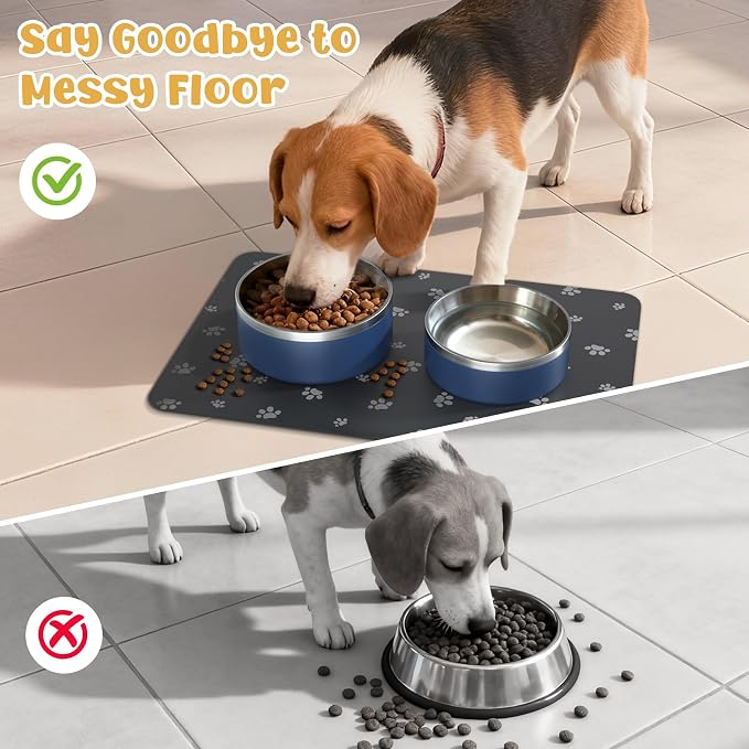 Dog Food Mat, Diatom Ooze Cat Water Mats Non Slip - Image 6