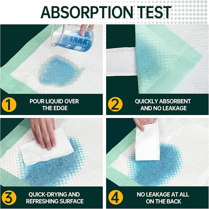 Disposable Bed Pads 40"X40" Extra Large Pee Pads - Image 9