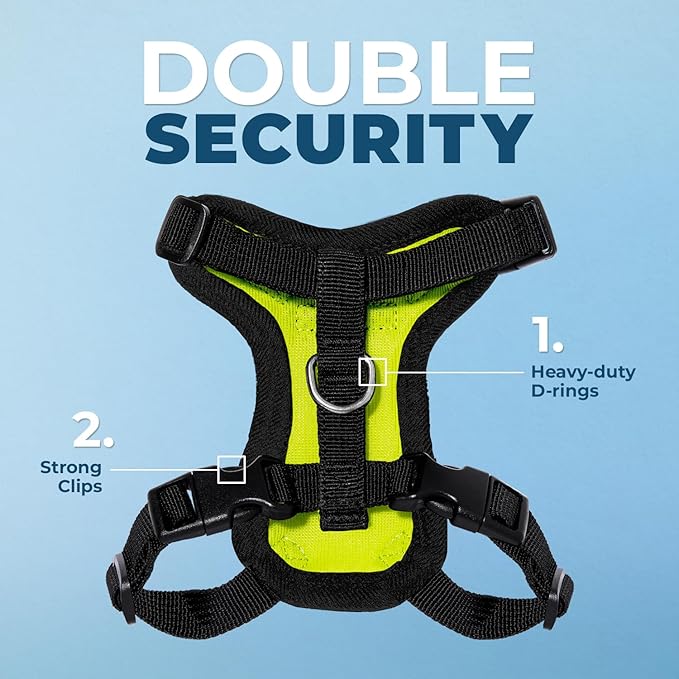 Voyager Escape-Proof Step-in Lock Cat Harness & 5ft Neoprene-Handle Leash Set - Image 2