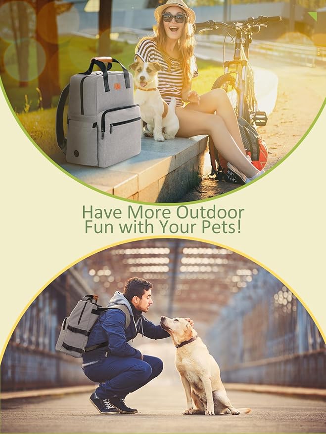 Dog Travel Bag All-in-One Set: DELOMO 25L Airline Approved Dog Travel Backpack - Image 2
