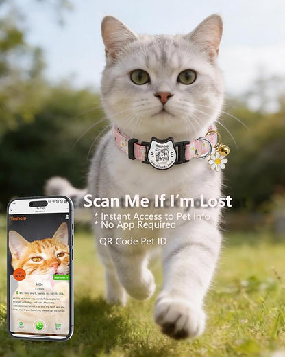 Cute Floral Breakaway Cat Collar - Image 7