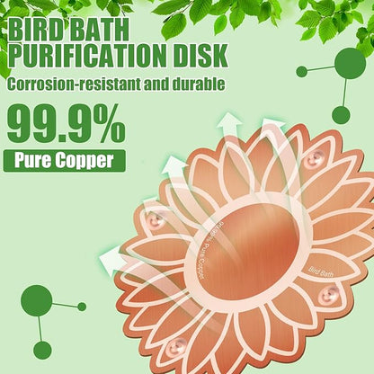 4 Pack Bird Bath Copper Disk Bird Bath Purification Disk - Image 4