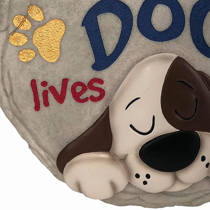 Spoontiques - Garden Décor - Spoiled Rotten Dog Stepping Stone - Decorative - Image 4