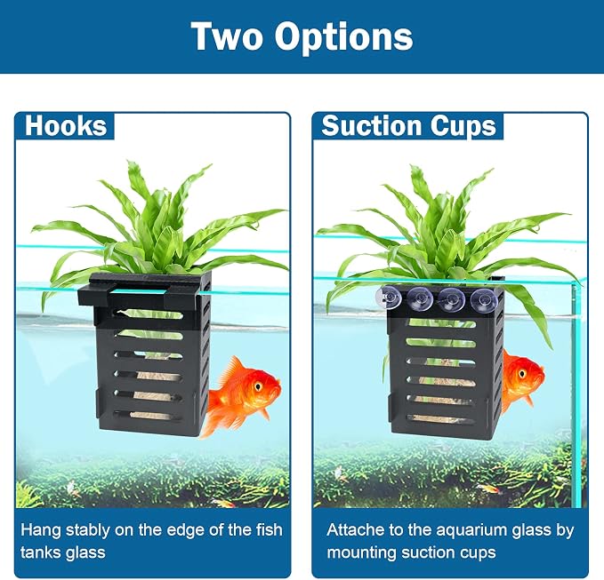 Aquarium Plant Holder 4 PCS Hanging Aquatic Plant Pot - Image 2