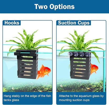 Aquarium Plant Holder 4 PCS Hanging Aquatic Plant Pot - Image 2