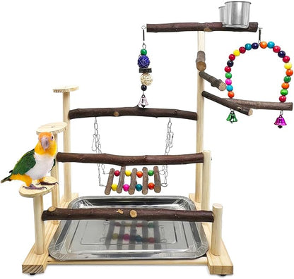 Kathson Wood Bird Playground Parrot Play Stand Bird Stand by kathson