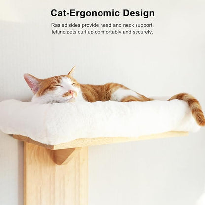 FUKUMARU Cat Wall Shelves, 2 Platform Cats Walls Furniture, Tree Shape Kitten - Image 4