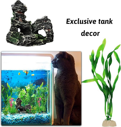Fish Tank Accessories Aquarium Decorations Plants, Aquarium Decor Plastic Plants - Image 5