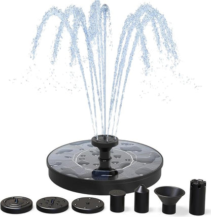 AMZtime Solar Fountain, 2025 Upgraded Solar Water Fountains by AMZtime-NaturalCreativity