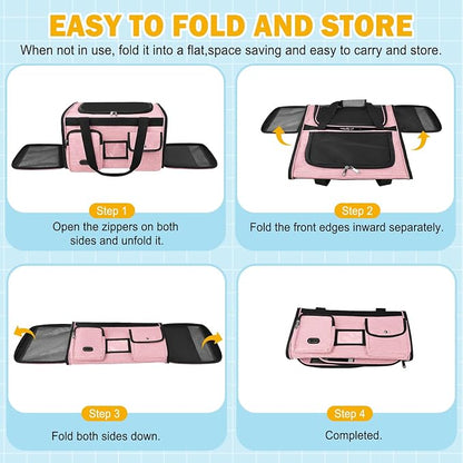 HUANLANG Soft-Sided Cat Carrier Airline Approved, Dog Carriers - Image 9